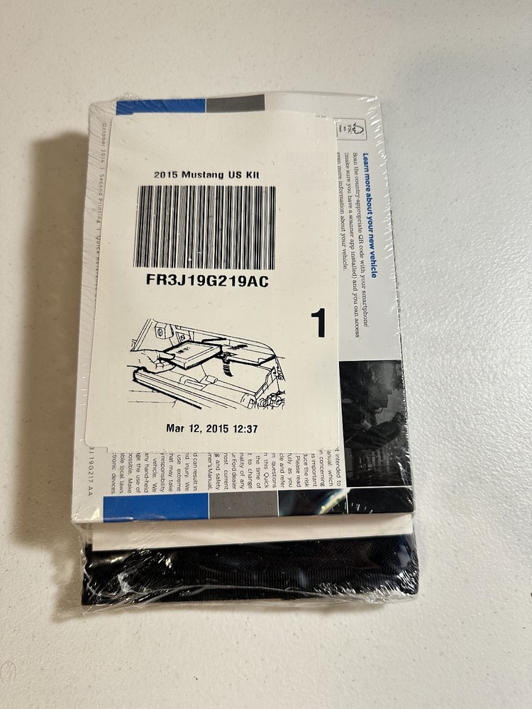 2015 Ford Mustang Owners Manual Set