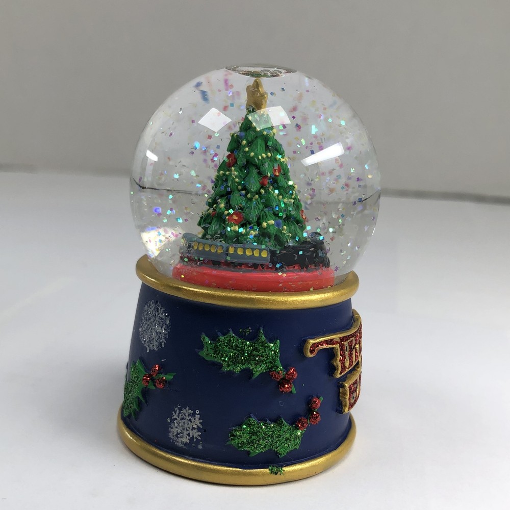 The Polar Express Christmas Tree Snow Globe Glitter Mini Decoration