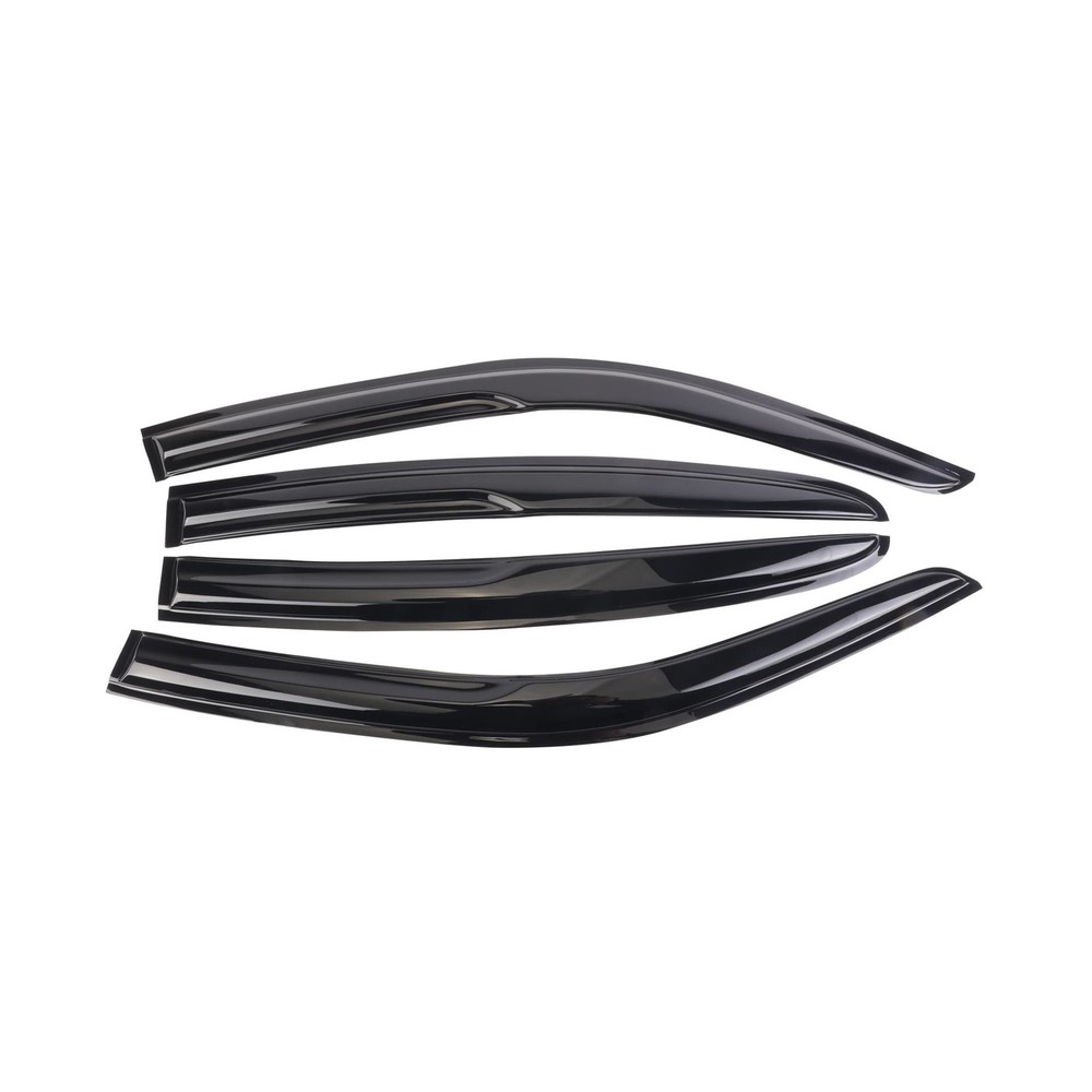 SONLEE Smoke Black Outside Mount Window Visor Deflectors Rain Guards Compatib...