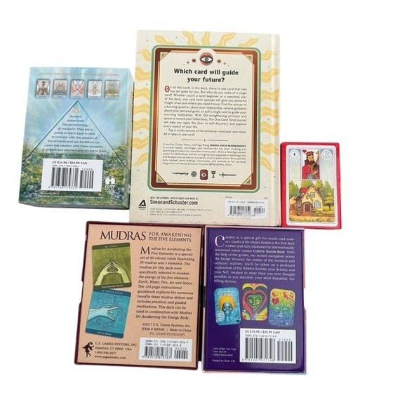 Bundle of 1 Tarot Journal, 3 Oracle Decks, & 1 Lenormand Deck