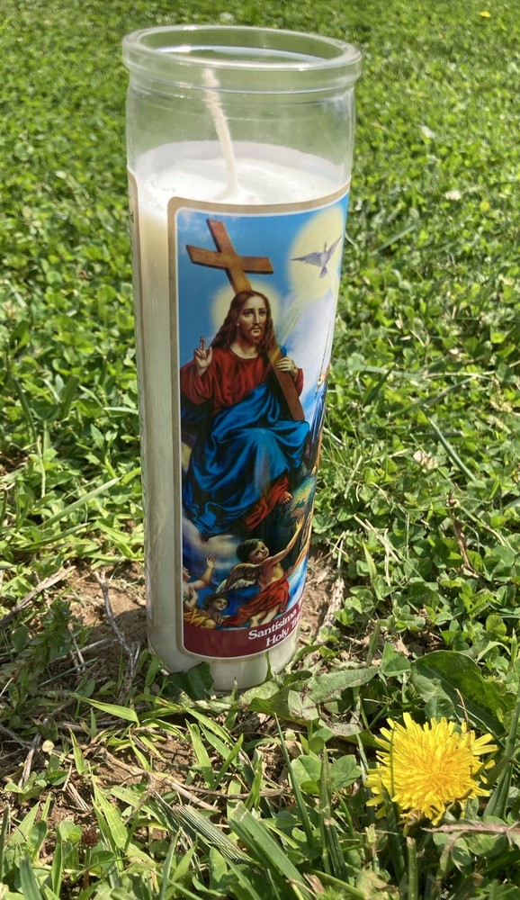 Holy Trinity 8 Inch Candle