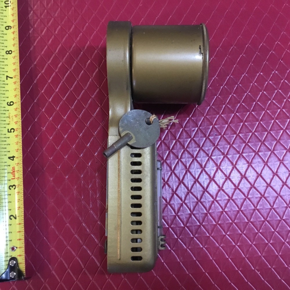 Vintage Brass Temperature Regulator Thermometer Clock