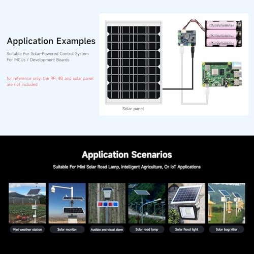 Solar Power Manager Module (D), Solar Charge Controller USB, Supports 6V~24V