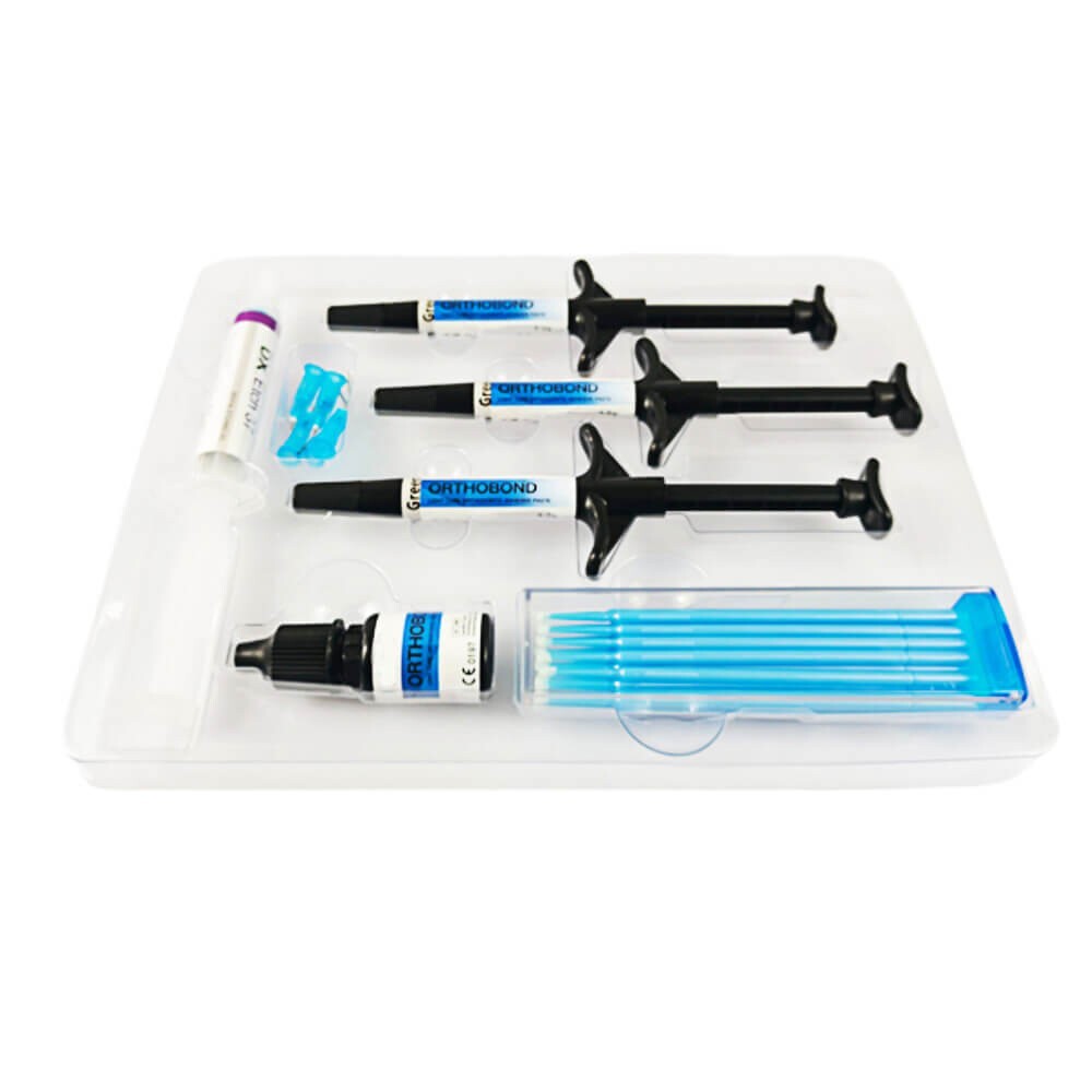 1 Pack Dental Orthobond Clear Adhesive Kit with Paste & Primer