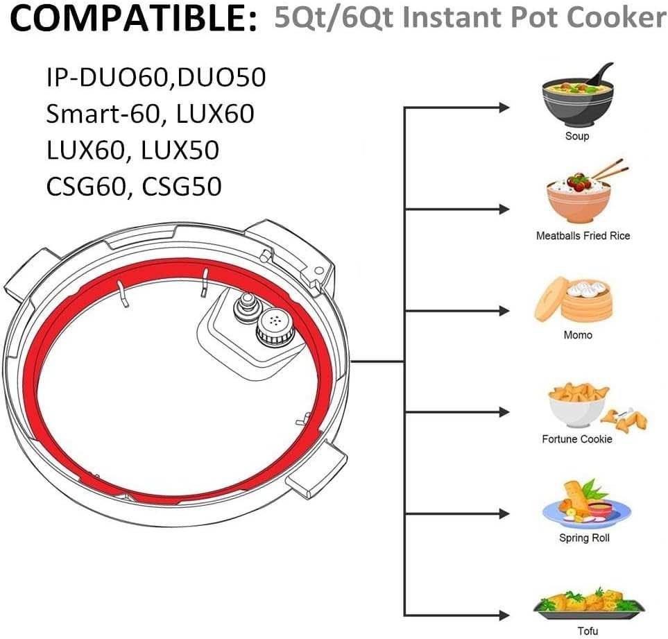High-Quality Silicone Sealing Ring for Instant Pot - Low Odor Kitchen Solution