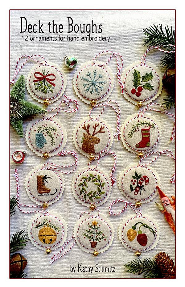 KATHY SCHMITZ "DECK THE BOUGHS KS-2102" Embroidery Pattern