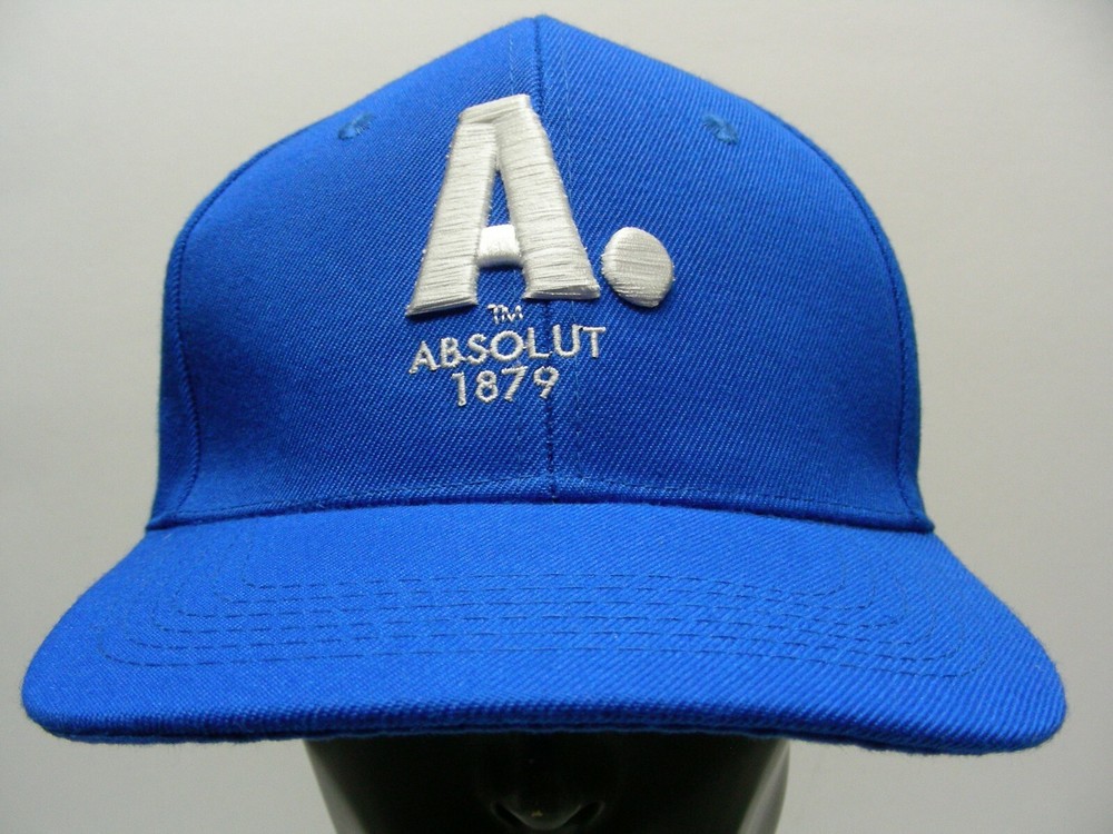 ABSOLUT. - 1978 -  ROYAL BLUE - ONE SIZE ADJUSTABLE SNAPBACK BALL CAP HAT!