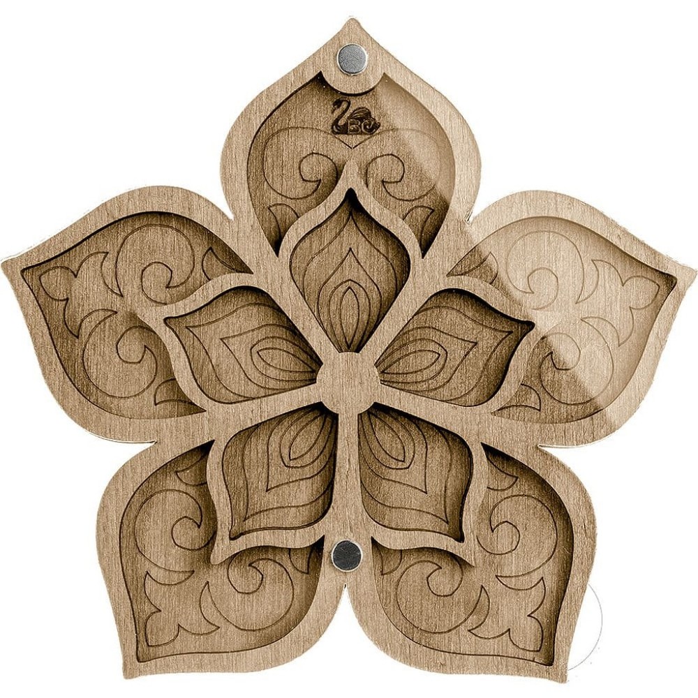 Plywood Bead Organizer Multiple cells Needlework storage organizer