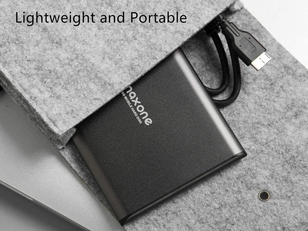 Durable 500GB External Hard Drive - Ultra Thin, High-Speed USB 3.0 Performance