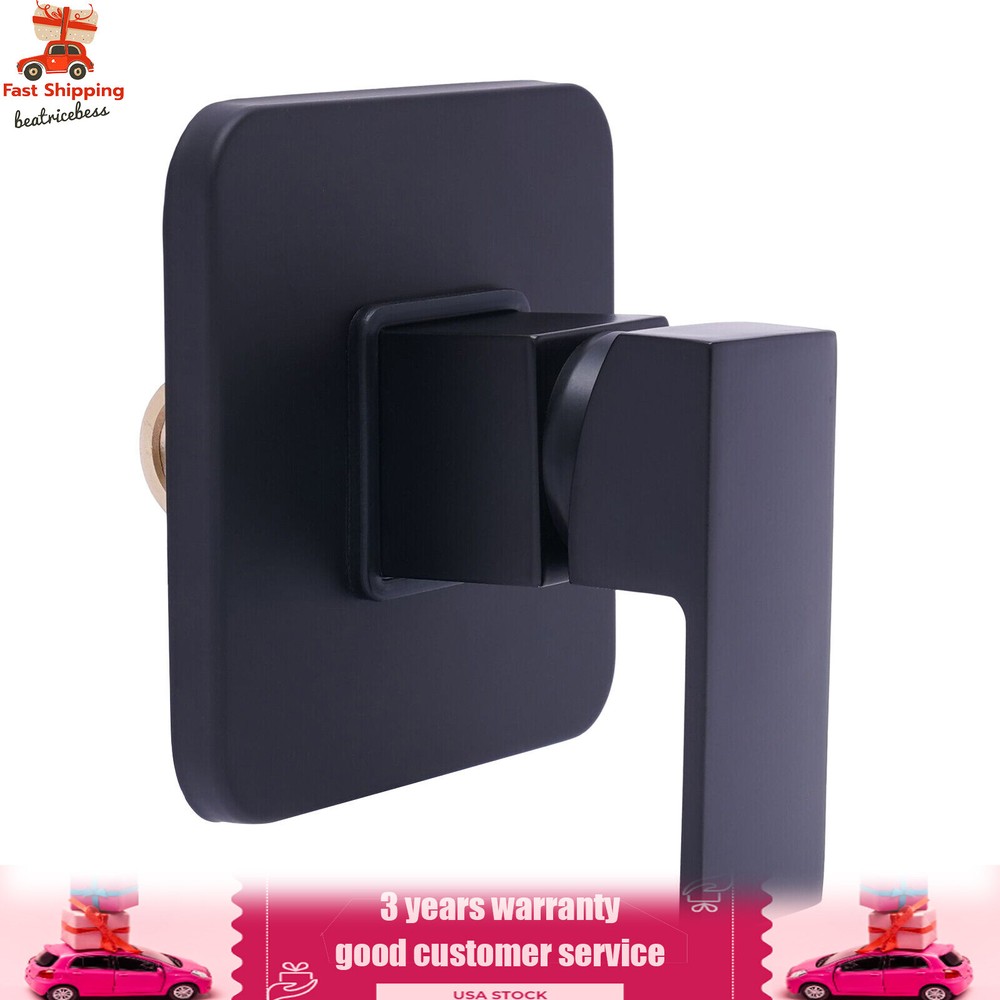 Single-function Shower Mixing Valve Wall Mount Black Shower Handle Valve Kit