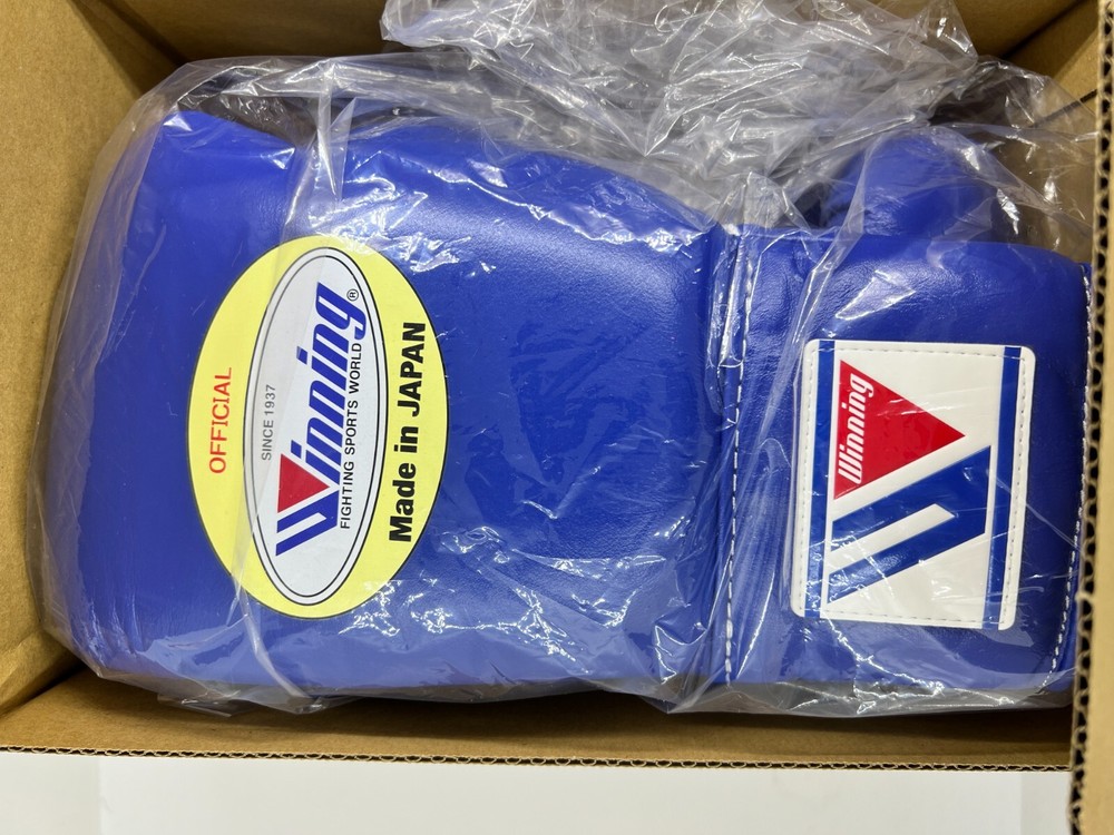 Winning Boxing Gloves MS-300 Professional Type 10 oz Blue String type JAPAN