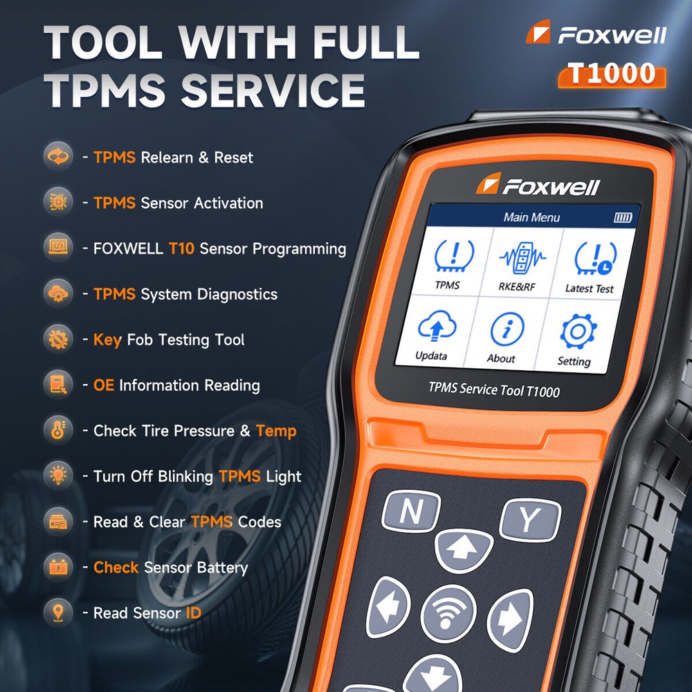 TPMS Programming Tool Tire Sensor Relearn Reset Activate Universal Diagnostic