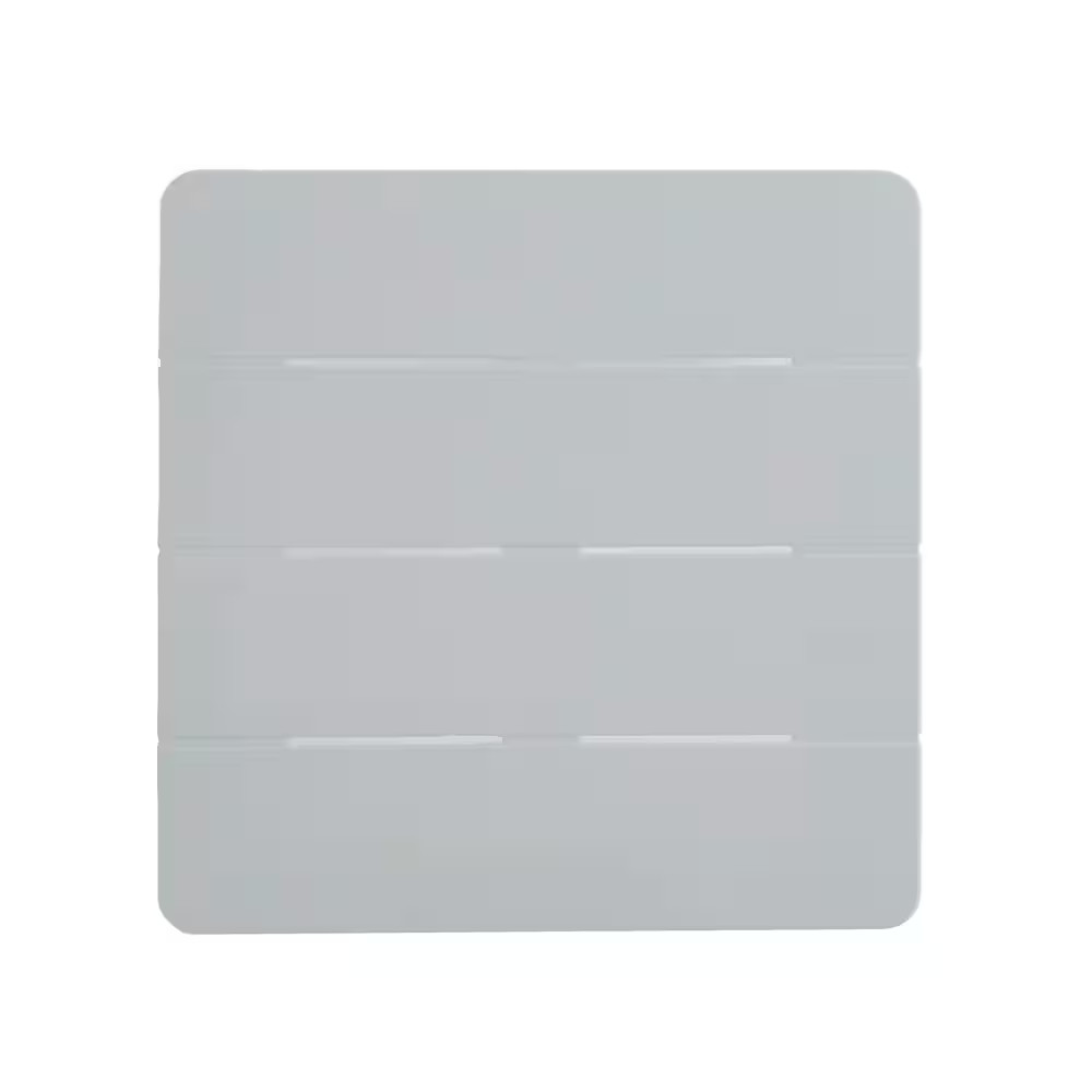 Deluxe 20 In. Resin White Square Patio Side Table with Storage