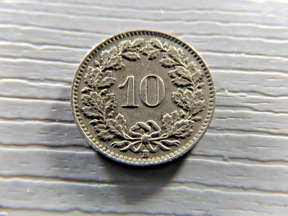 SWITZERLAND 1955 10 Rappen