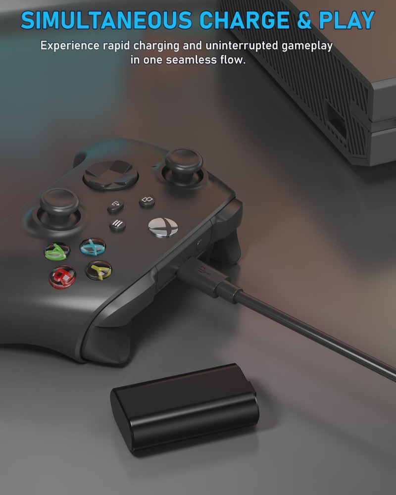 Ultimate Xbox Controller Battery Solution - 2×6660mWh, Certified Safety Features