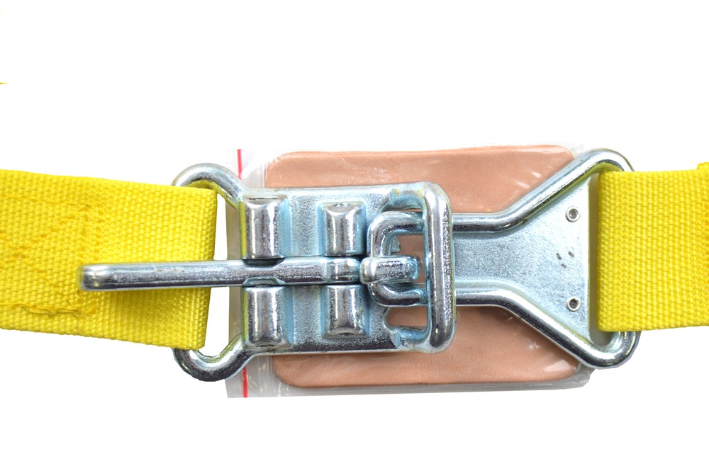 2" LATCH & LINK Y FLOOR MOUNT HARNESS. 3 POINT BUGGY BELT PULL DOWN LAPS YELLOW