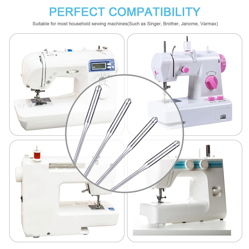 Sewing Machine Needles, 20 PCS Universal Needle, Silver