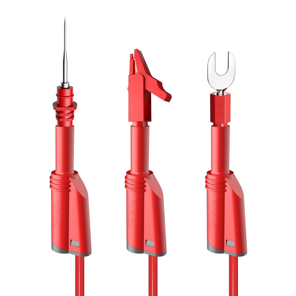 Durable Stackable Banana Plug Electrical Testing Kit with Versatile Accessories