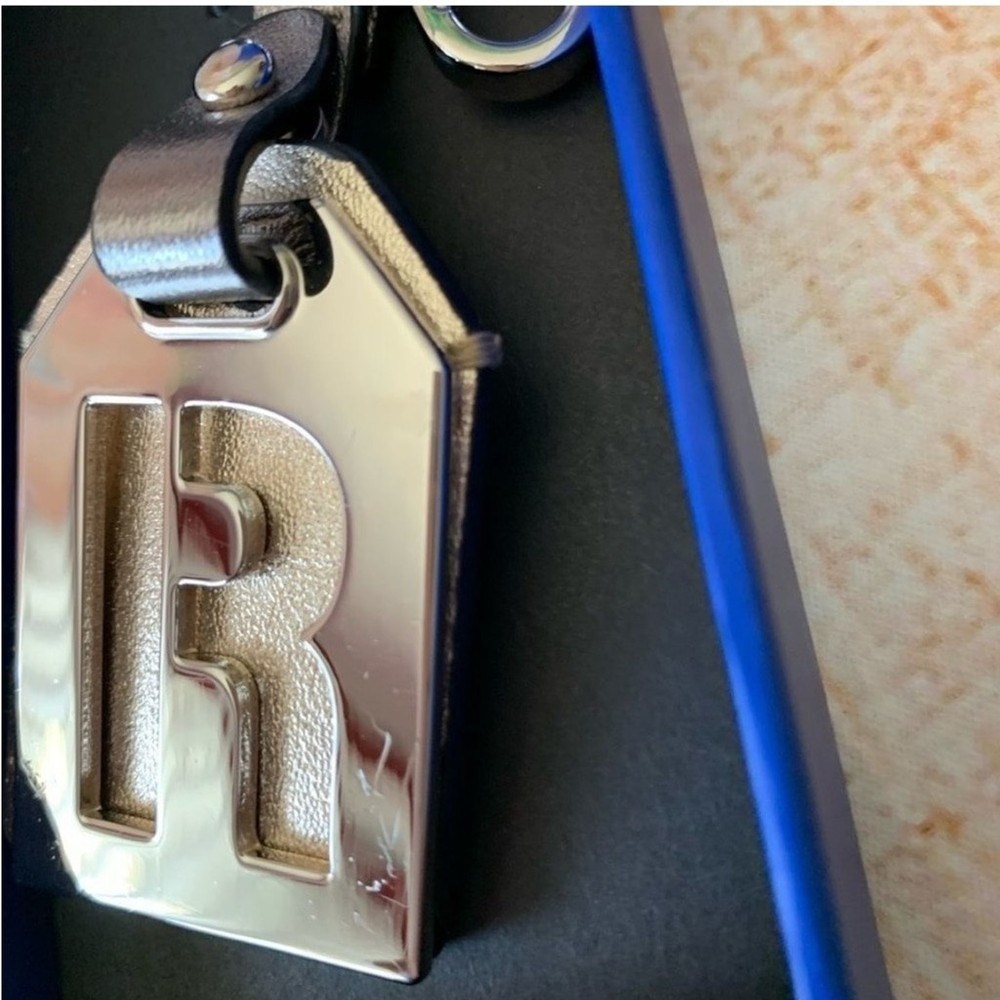 Reed Gold Wallet And Initials R Keychain