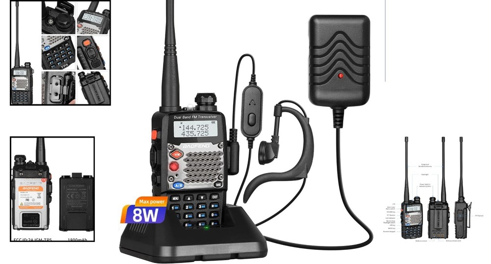 UV-5R TP5 8W Radio - Compact, User-Friendly & Versatile Communication Solution