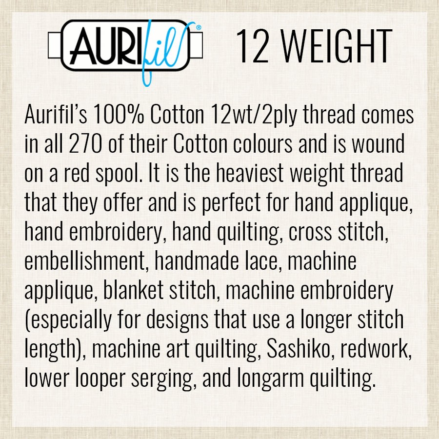 Medium Blue 2735 | 12wt Small Spool 50M / 54Y | Aurifil