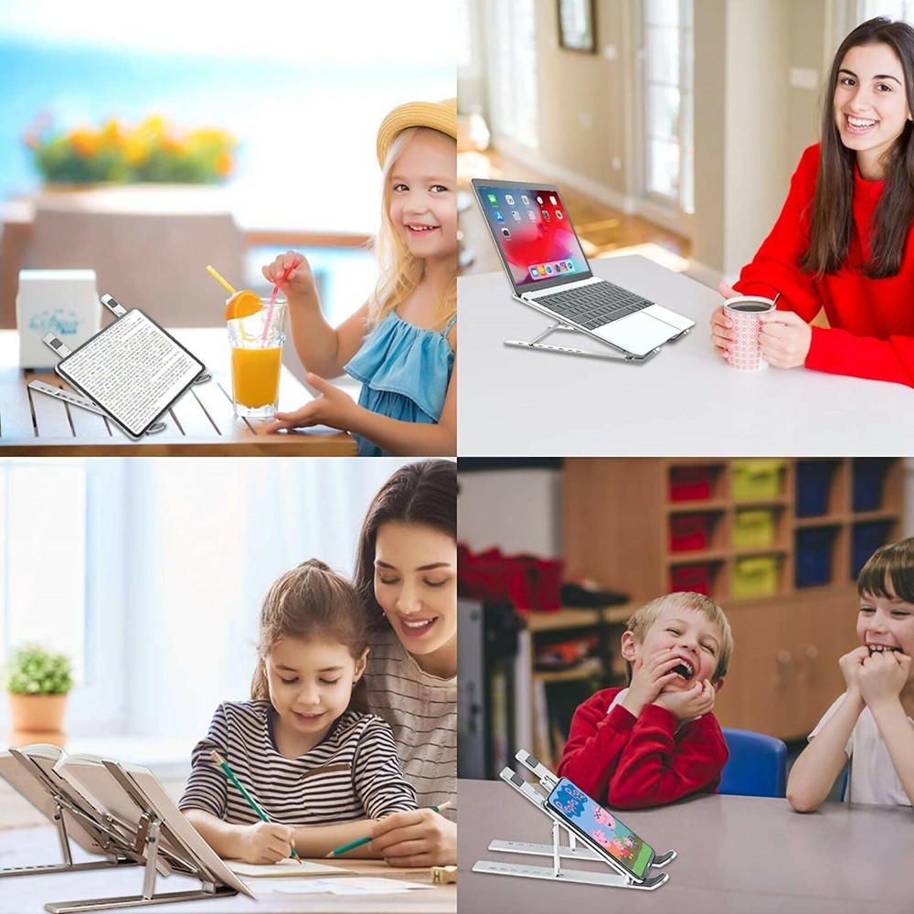 Portable Laptop Notebook Ipad Computer Multi-Angle Adjustable Foldable Stand