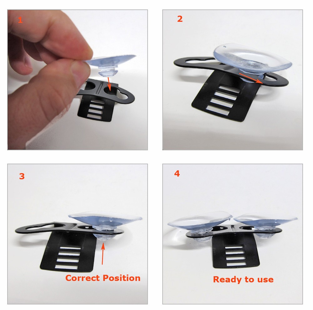 4-Pack Car Windshield Suction Cups For Escort Passport 6800 RD Mount Bracket