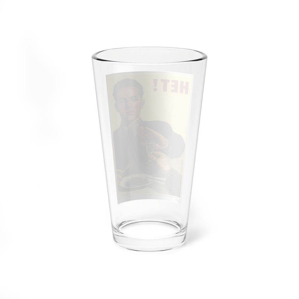 Soviet Era Poster 268 - Pint Glass 16oz