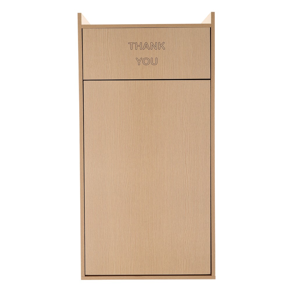 30L Trash Can Cabinet Commercial Trash Bin Ecological Board Garbage Container