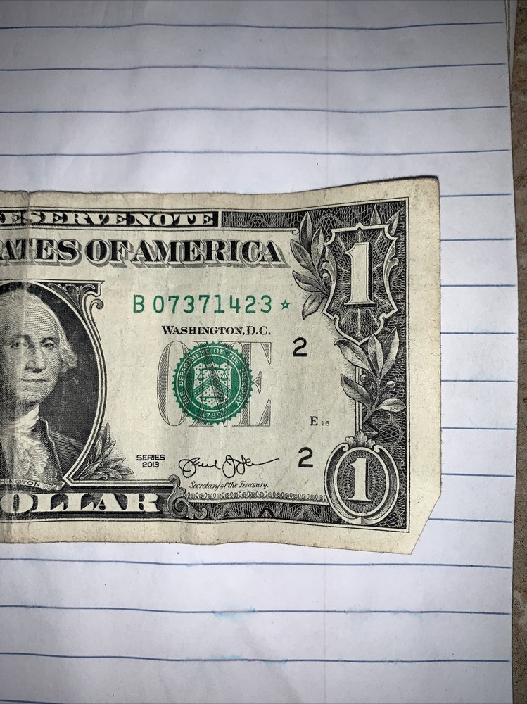 B07371423* 1$ DUPLICATE Star SERIAL NUMBER Error