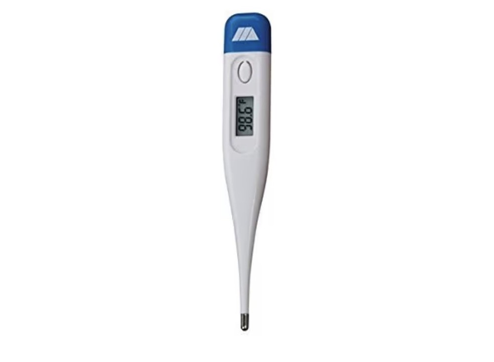 Mabis Digital Thermometer with Clear Storage Case pack 5 units