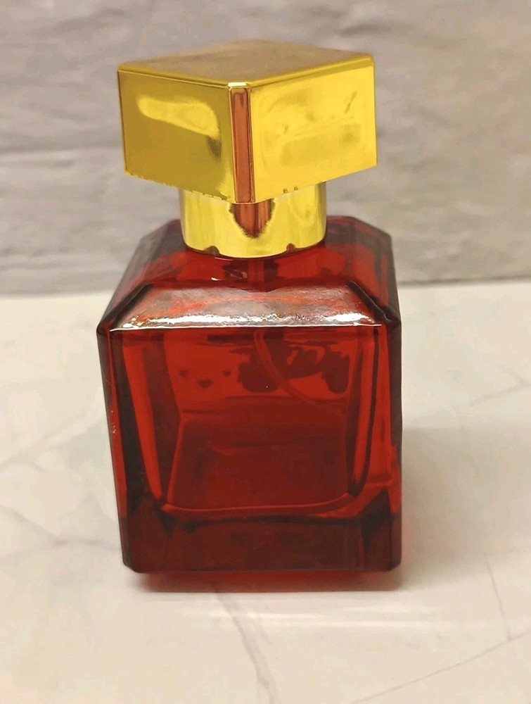 Red Glass & Spray Perfume Bottle Mickey Mouse Design Empty Refillable 50ml New