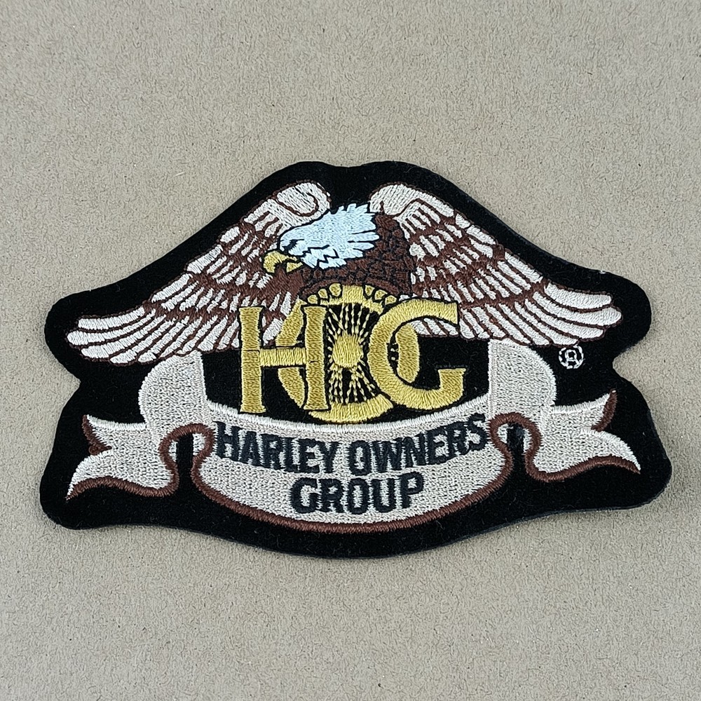 Harley Davidson Owners Group Jacket Patch HOG Eagle Felt Embroidered
