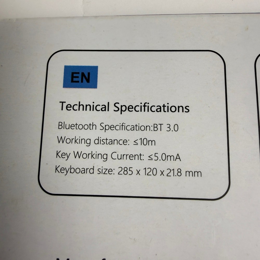 Omoton KB066 Wireless Bluetooth Keyboard.