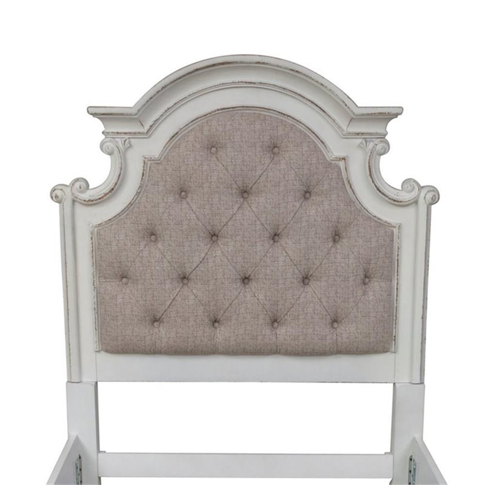 Magnolia Manor White Twin Uph Panel Headboard