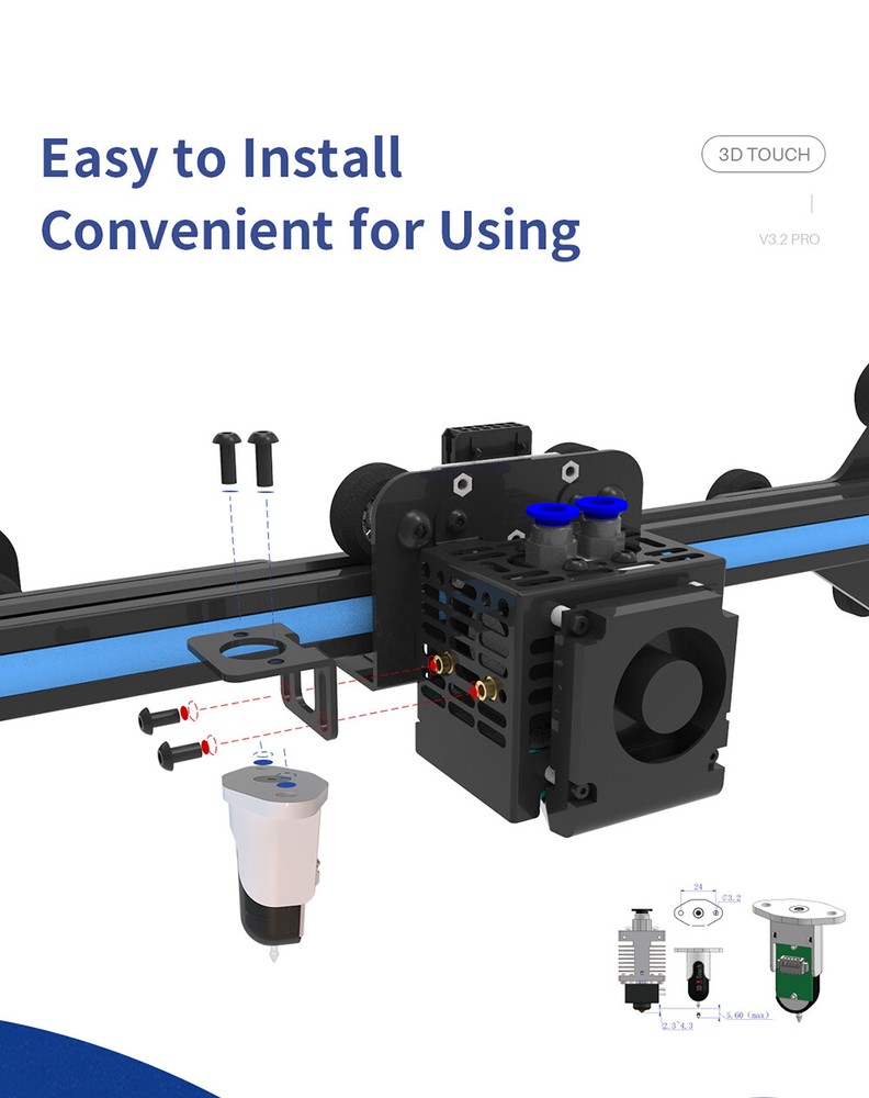 Geeetech 3D Touch Auto Leveling Sensor V3.2Pro BL Touch Universal for 3D Printer