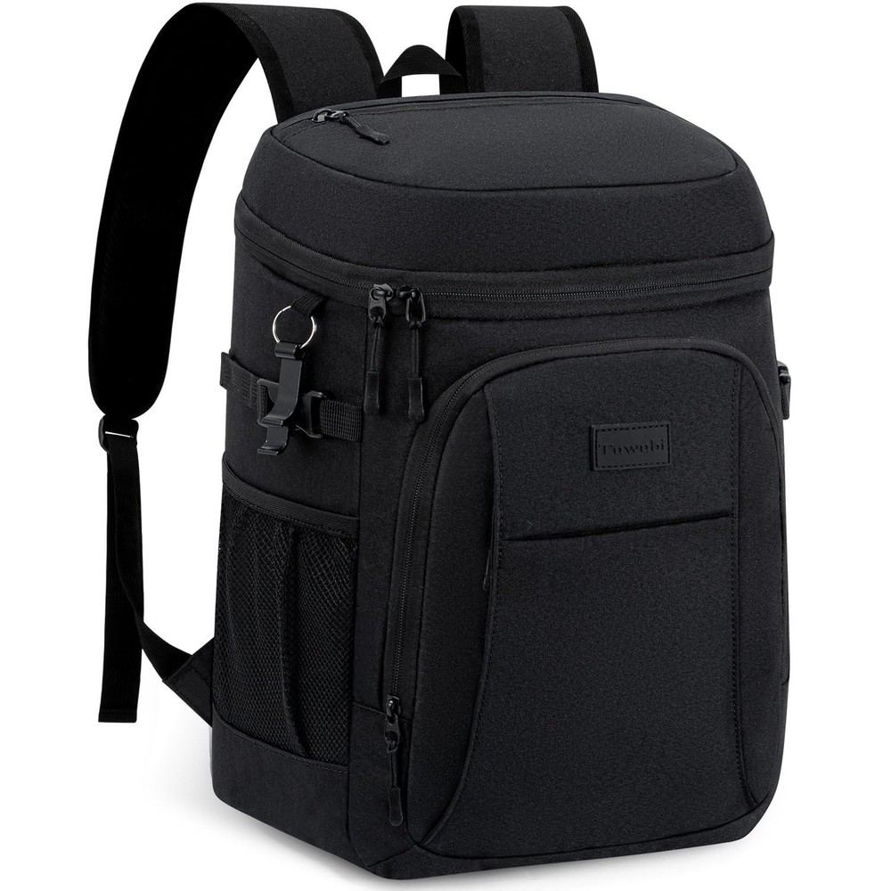 Tuwubi Cooler Backpack 35 Cans, Coolers Insulated Leak Medium, Black