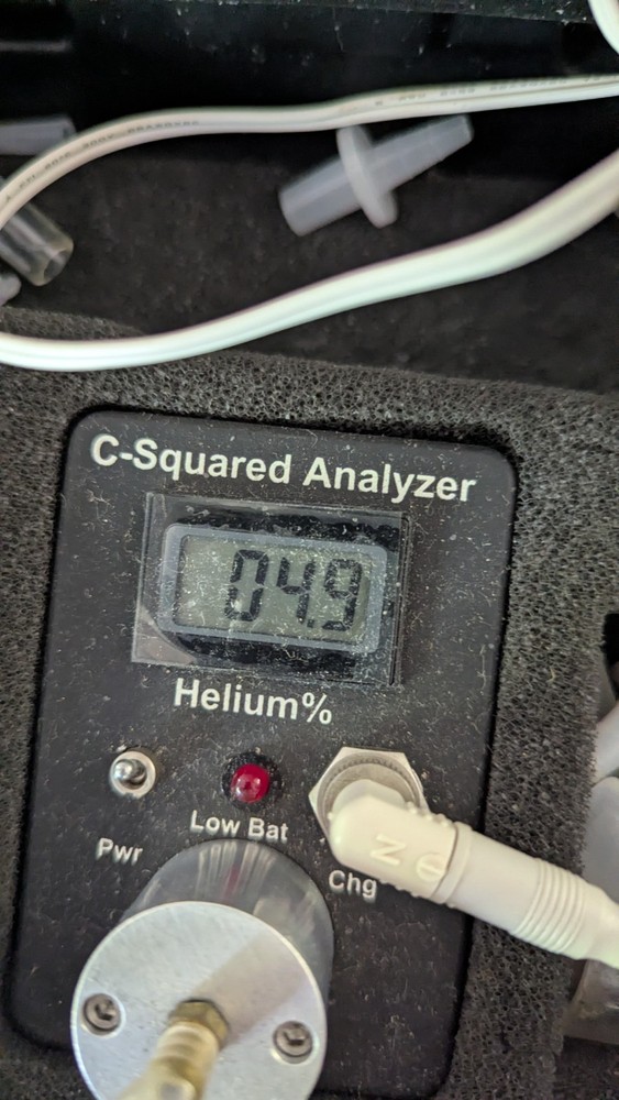 *UNTESTED* C-Squared Helium Analyzer Flow Through System