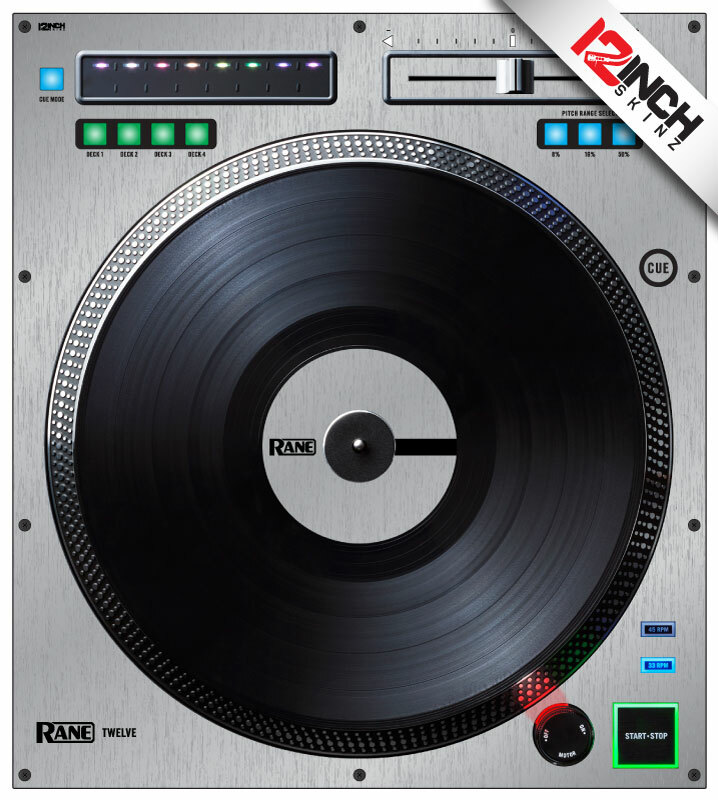 Rane Twelve Skin (PAIR) brushed silver