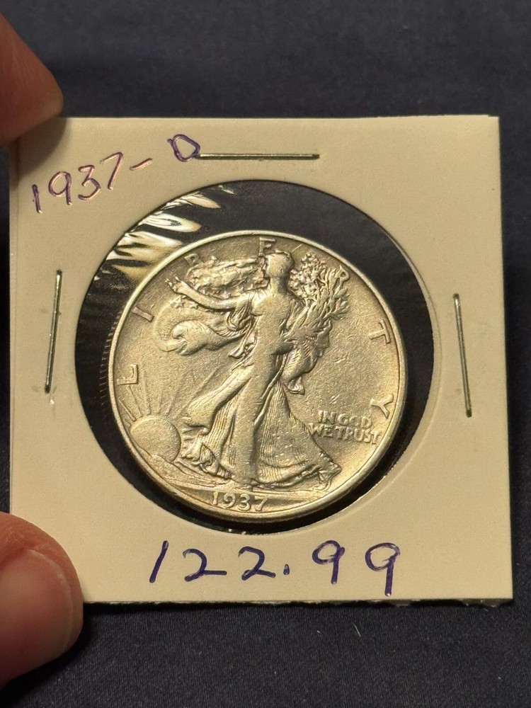 1937 D Walking Liberty Half Dollar