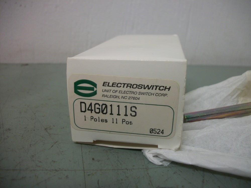 ELECTROSWITCH 11-POSITION ROTARY SWITCH D4G0111S 1POLE NIB