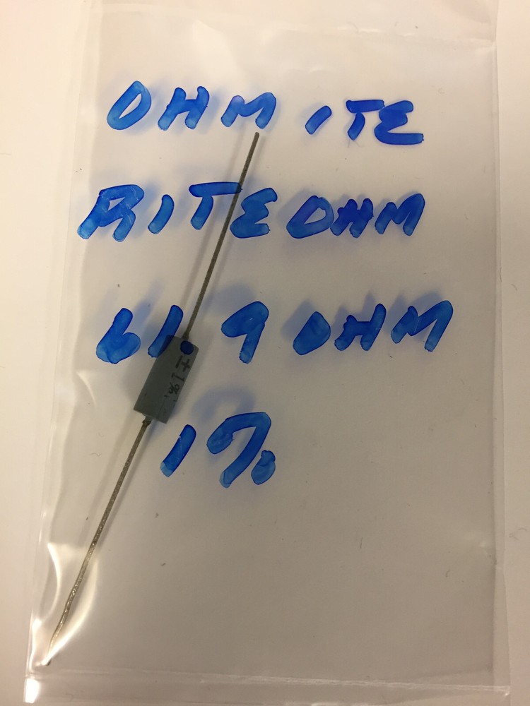 OHMITE RITEOHM 61.9 OHM 1%  RESISTOR NOS