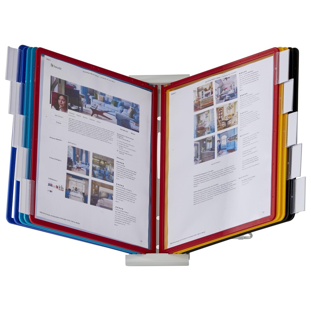 Durable Instaview20 Desktop Reference System, Letter Size, 10 Pockets