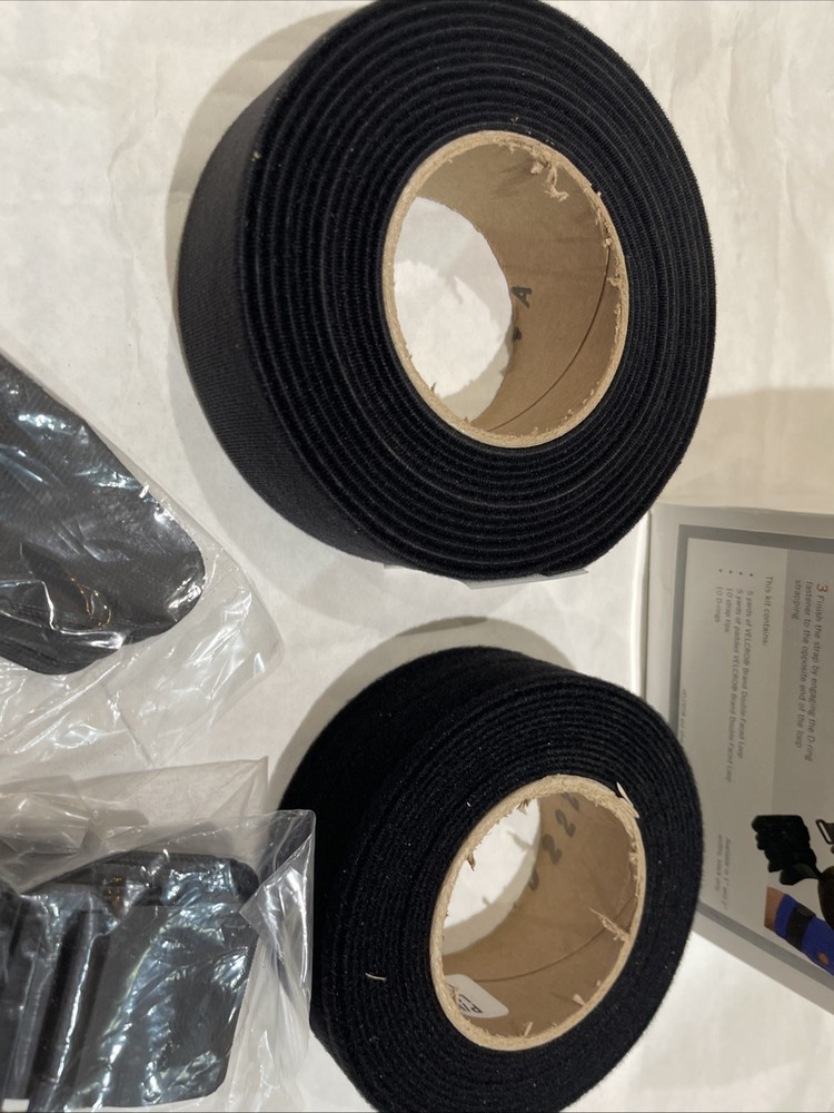 Hook & Loop Rapid Strap Kit 2" 5 yds x 2 Double faced Loop/Strap Tips & D-Rings