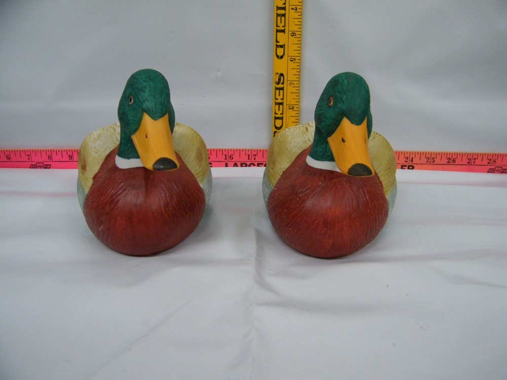Vintage Ceramic Duck Bookends