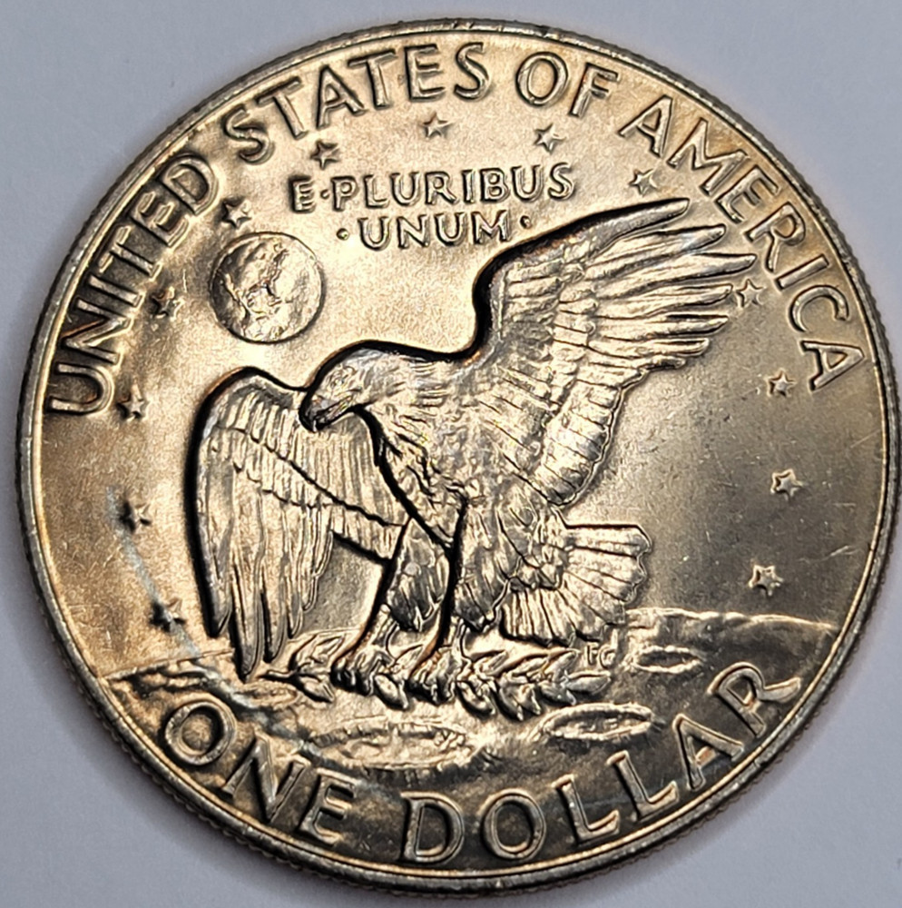 1978 D EISENHOWER UNCIRCULATED IKE DOLLAR - CN-CLAD - TONED