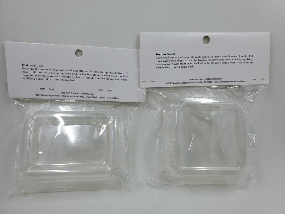 CR2 Something Fabulous Rectangle And Square Soap Molds New