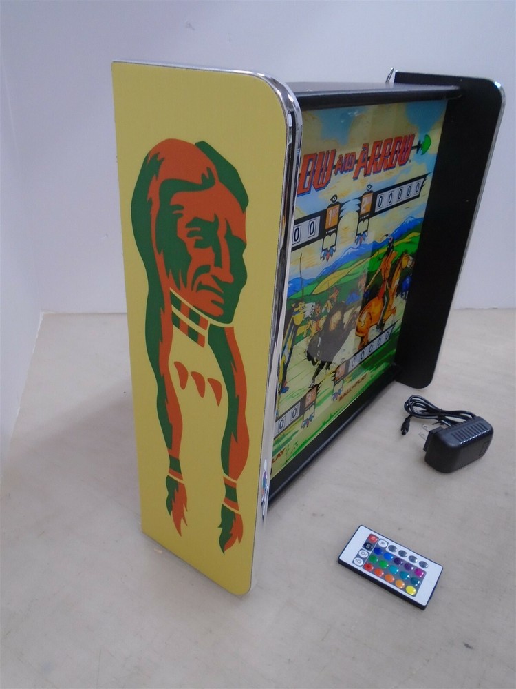 Bally Bow And Arrow Pinball Head LED Display light box