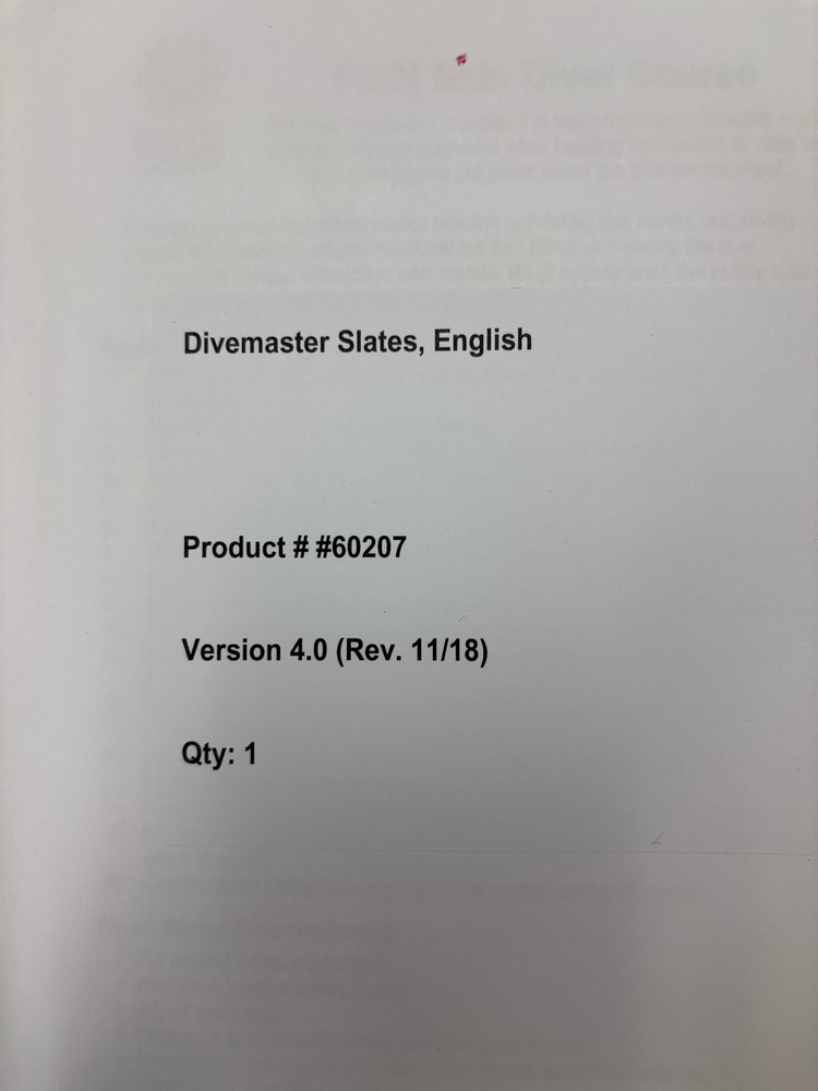 PADI Divemaster Crewpack