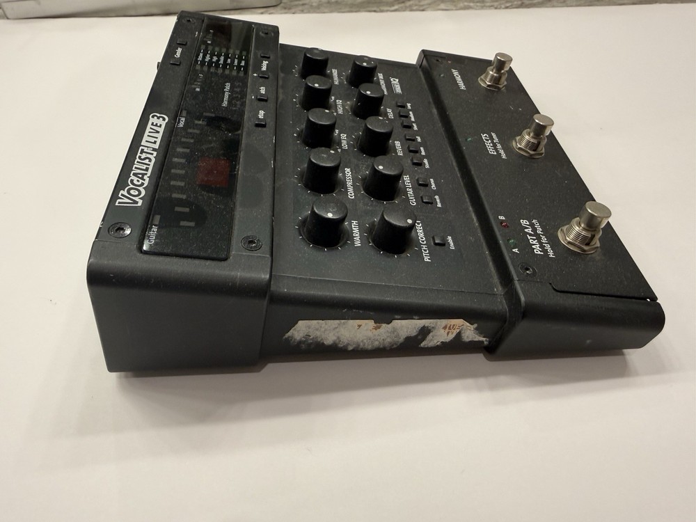 Digitech Vocalist Live 3 Vocal Multi Effects Processor Pedal + Power Supply